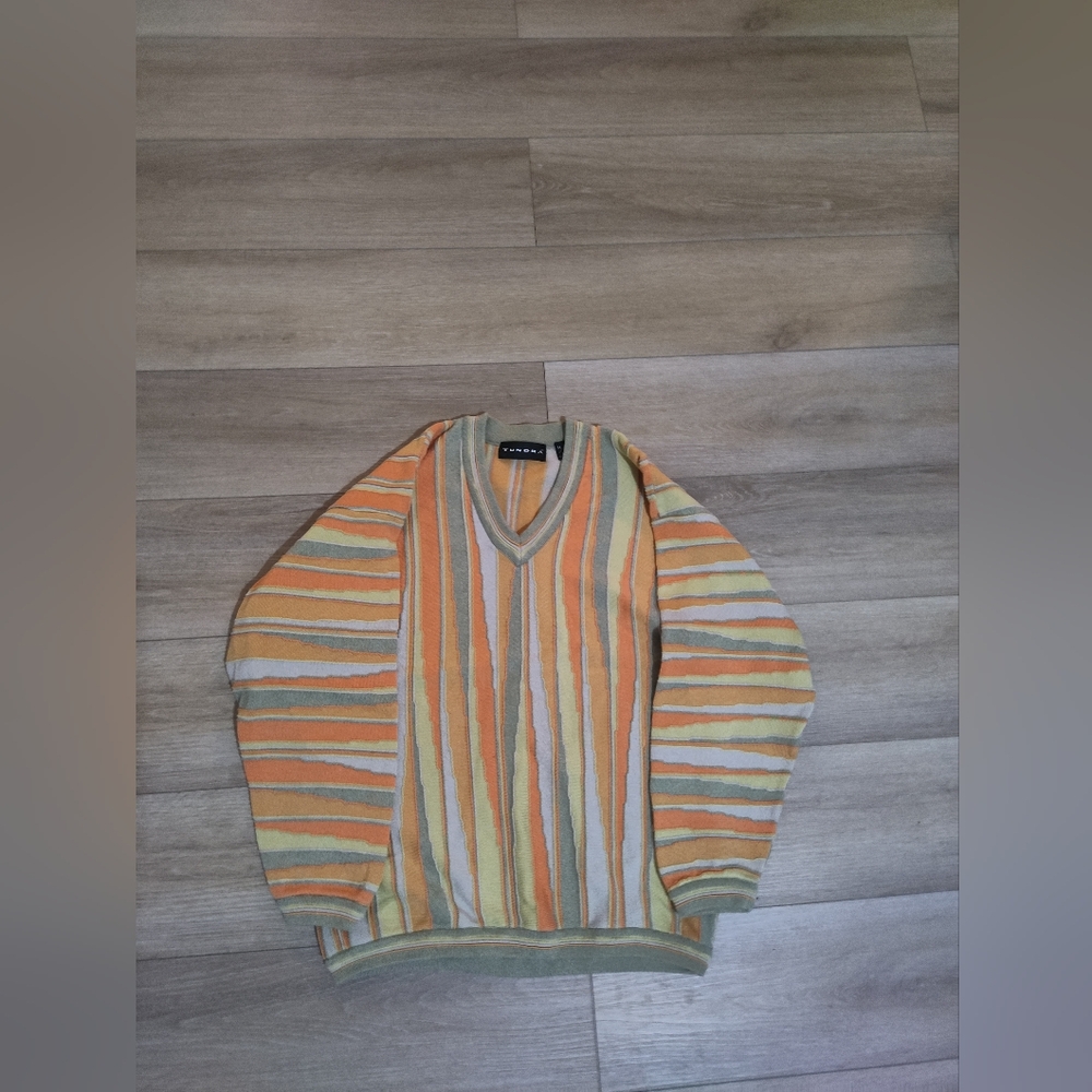 Stripped coogi style sweater